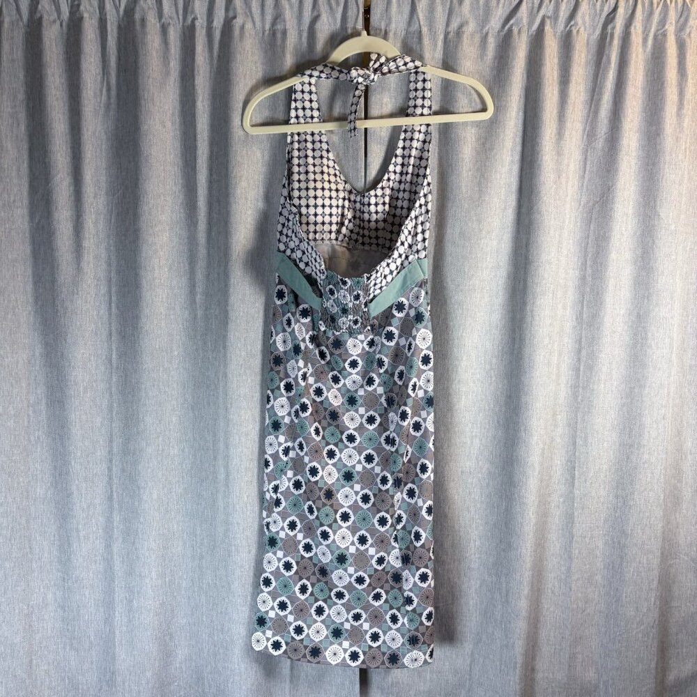 Ascend Rip Tide Athletic Halter Dress Geo/Floral‎ Print Aqua/Purple Size Medium - Picture 3 of 13